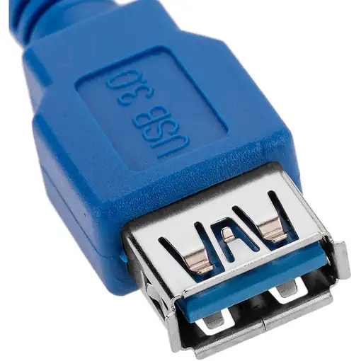 Techly 0.5m USB 3.0 A M/F cable USB USB 3.2 Gen 1 (3.1 Gen 1) 0,5 m USB A Azul