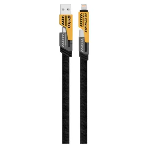 UNICO CB2203 cable USB 1 m USB A/USB C USB C/Lightning Negro
