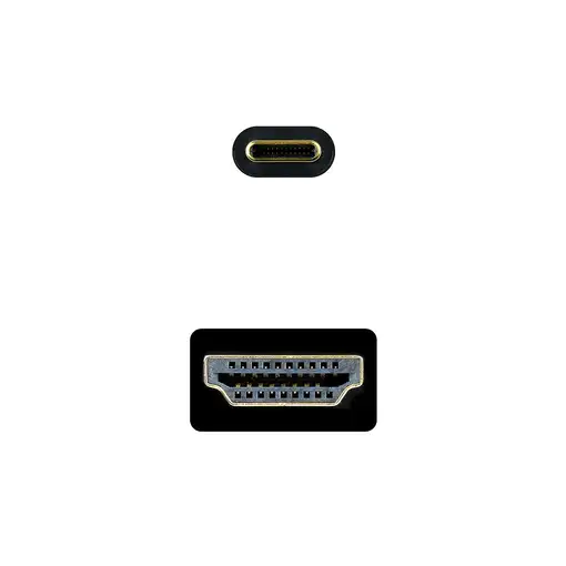 Nanocable Cable Conversor USB-C a HDMI 1.4 4K@30HZ 3 m, Negro
