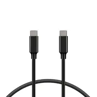 Ksix Cable de carga y datos USB-C a USB-C 100 W, Carga ultra rápida, 1 m, Negro