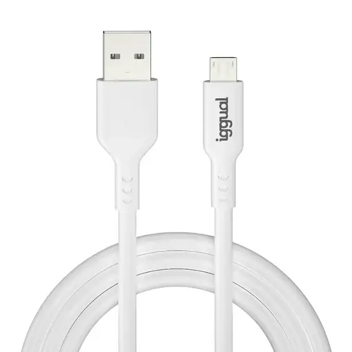 iggual IGG316931 cable USB USB 2.0 1 m USB A Micro-USB A Blanco