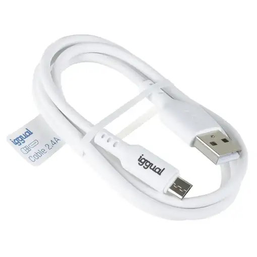 iggual IGG316931 cable USB USB 2.0 1 m USB A Micro-USB A Blanco