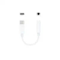 Nanocable Cable Adaptador Audio USB-C/M a Jack 3.5/H, 11 cm, Blanco