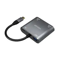 AISENS Conversor USB-C a 2XHDMI 4K SST MST/USB2.0/USB-C PD 60W, USB-C/M-2XHDMI/H-U