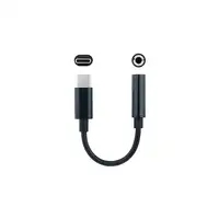 Nanocable Cable Adaptador Audio USB-C/M a Jack 3.5/H, 11 cm, Negro