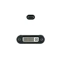 Nanocable Conversor USB-C a DVI-D, 15 cm, Gris