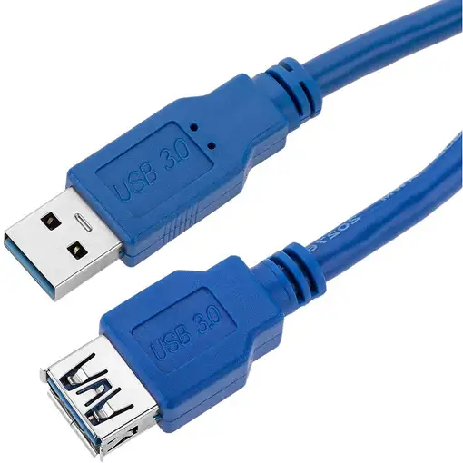 Techly 1.0m USB 3.0 A M/F cable USB USB 3.2 Gen 1 (3.1 Gen 1) 1 m USB A Azul