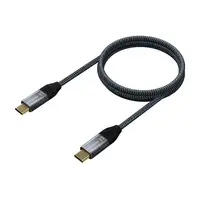 AISENS Cable USB 3.2 Gen2X2 Aluminio 20Gbps 5A 100W E-Mark, Tipo USB-C/M-USB-C/M,