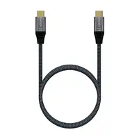 AISENS Cable USB 3.2 Gen2X2 Aluminio 20Gbps 5A 100W E-Mark, Tipo USB-C/M-USB-C/M,