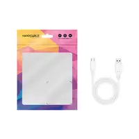 Nanocable Cable USB 3.1, Gen2 10 Gbps 3A, tipo USB-C/M-A/M, Blanco, 2 m