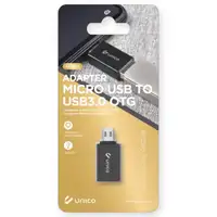 UNICO AD9506 cambiador de género para cable Micro-USB USB A Negro