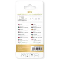 UNICO AD9506 cambiador de género para cable Micro-USB USB A Negro