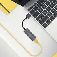 AISENS Conversor USB 3.0 A Ethernet Gigabit 10/100/1000 Mbps, Gris, 15cm