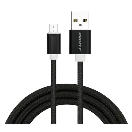 Eightt ECM-1B cable USB USB 2.0 1 m USB A Micro-USB B Negro