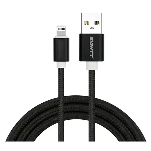Eightt ECI-2B cable de conector Lightning 1 m Negro