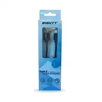 Eightt ECI-2B cable de conector Lightning 1 m Negro