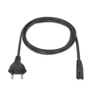 AISENS A132-0173 cable de transmisión Negro 1,5 m CEE7/7 C7 acoplador