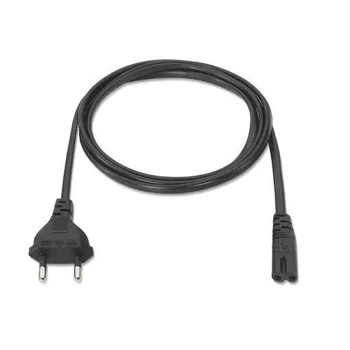 AISENS A132-0173 cable de transmisión Negro 1,5 m CEE7/7 C7 acoplador