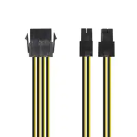 AISENS Cable Alimentación, 8pin/H-4+4pin/M, 30cm