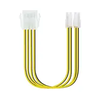 TooQ Cable de Alimentación Extensor para Fuentes de Alimentación, 8 Pines/H-4+4 Pi