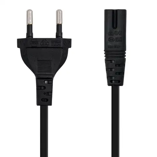 Nanocable 10.22.0402 cable de transmisión Negro 1,5 m CEE7/16 C7 acoplador