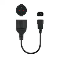 Nanocable CABLE ADAPTADOR C14/M a CEE7/H, 25 CM