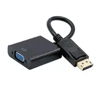 AISENS CONVERSOR DISPLAYPORT A SVGA, DP/M-SVGA/H, NEGRO, 15CM