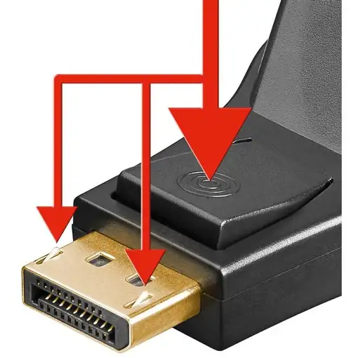 Techly DSP-229 DisplayPort DVI-I Negro