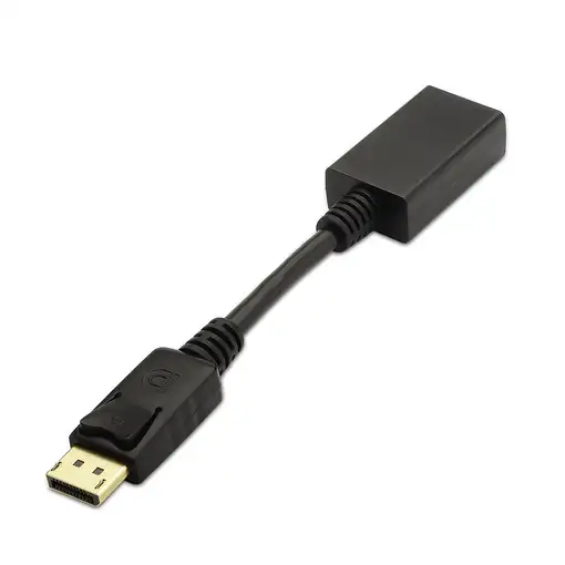 AISENS A125-0134 adaptador de cable de vídeo 0,15 m DisplayPort HDMI Negro