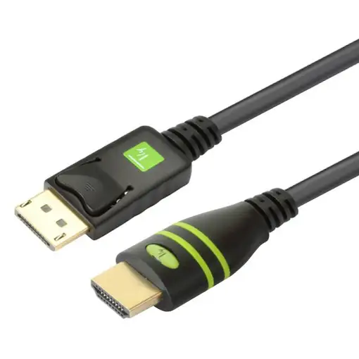 Techly 1m DisplayPort/HDMI Negro