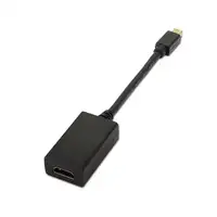 AISENS A125-0137 adaptador de cable de vídeo 0,15 m Mini DisplayPort HDMI Negro