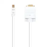 Nanocable Cable conversor Mini DP a VGA, Mini DP/M - VGA/M, Blanco, 2.0 M