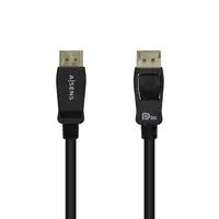 AISENS Cable Displayport Certificado V1.4 8k@60hz, DP/M-DP/M, Negro, 0.5m
