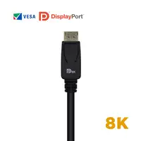AISENS Cable Displayport Certificado V1.4 8k@60hz, DP/M-DP/M, Negro, 3.0m