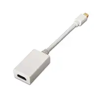 AISENS A125-0138 adaptador de cable de vídeo 0,15 m Mini DisplayPort HDMI Blanco