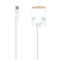 Nanocable Cable conversor Mini DP a DVI, Mini DP/M - DVI/M, Blanco, 2.0 M