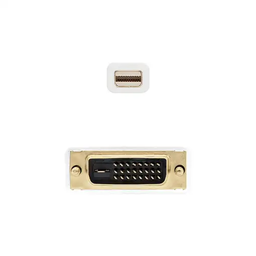 Nanocable Cable conversor Mini DP a DVI, Mini DP/M - DVI/M, Blanco, 2.0 M