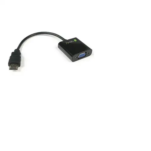 Techly IDATA-HDMI-VGA2 adaptador de cable de vídeo VGA (D-Sub) Negro