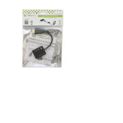 Techly IDATA-HDMI-VGA2 adaptador de cable de vídeo VGA (D-Sub) Negro