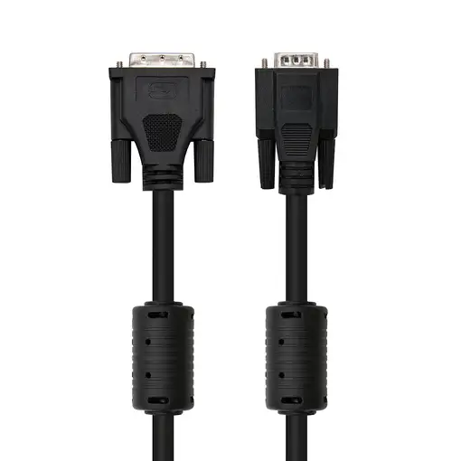 Nanocable DVI - VGA, 5m VGA (D-Sub) Negro