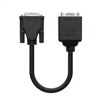 Nanocable 10.15.1950 adaptador de cable de vídeo 0,2 m DVI 2 x VGA (D-Sub) Negro