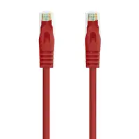 Nanocable Cable de red latiguillo RJ45 LSZH Cat.6A UTP AWG24, Rojo, 3.0m