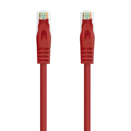 Nanocable Cable de red latiguillo RJ45 LSZH Cat.6A UTP AWG24, Rojo, 3.0m