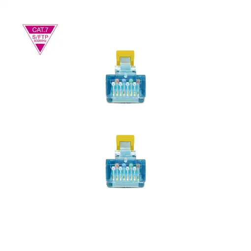 Nanocable Cable de Red Cat.7 600MHZ LSZH SFTP PIMF AWG26, Amarillo, 25 cm