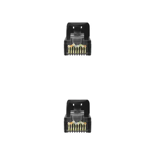 Nanocable Cable de red latiguillo RJ45 LSZH Cat.6A UTP AWG24, Negro, 0.5m