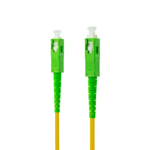 Nanocable Cable de Fibra Óptica SC/APC a SC/APC Monomodo Simplex LSZH, Amarillo, 3