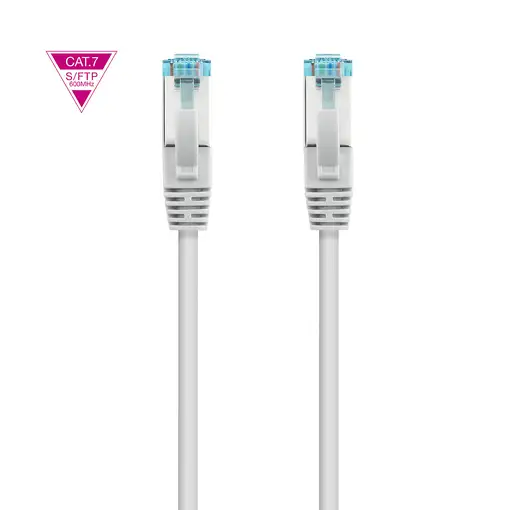 Nanocable Cable de Red Cat.7 600MHZ LSZH SFTP PIMF AWG26, Gris, 3m