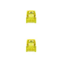 Nanocable Cable de red latiguillo RJ45 LSZH Cat.6A SFTP AWG26, Amarillo, 1.0 m