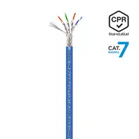 AISENS Cable de Red RJ45 LSZH CPR Dca CAT.7 600 MHZ S/FTP AWG23, Azul, 305 m