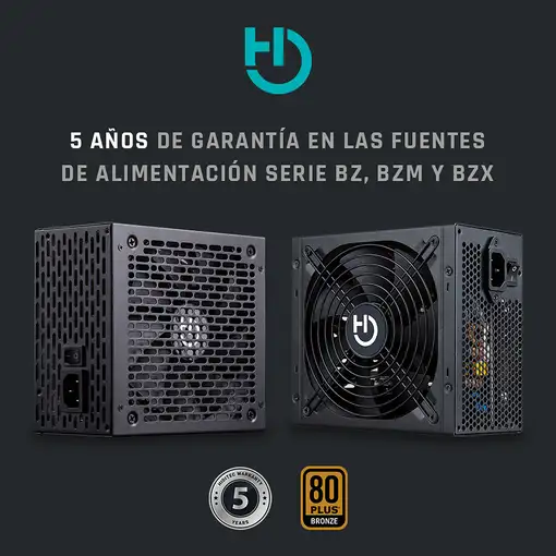 Hiditec BZ750 80Plus Bronze unidad de fuente de alimentación 750 W 20+4 pin ATX AT